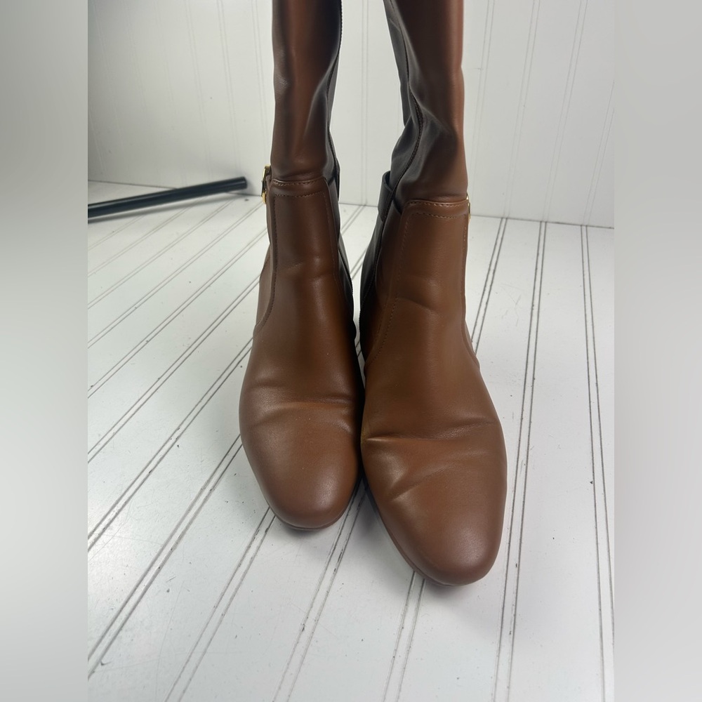 Michael Kors Carmen Faux Leather Tall Riding Boot Womenโs Size 10M $375 - Picture 8 of 11